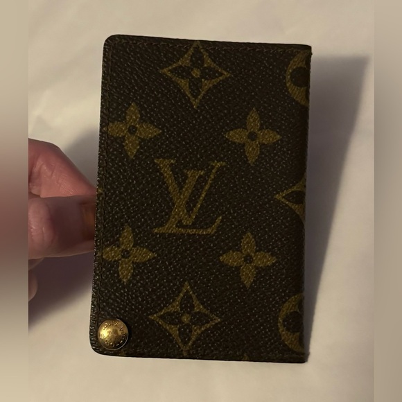 Louis Vuitton AUTHENTIC Vintage 1986 Monogram Porte Cartes Pression Card Case - Picture 7 of 16